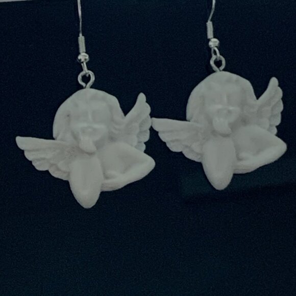 Angel Earring, Cherub Earring, Gift Idea, Angel Jewelry, Cherub Jewelry, Hevenly - Picture 5 of 5